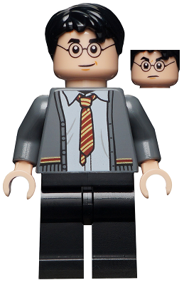 Harry Potter (Gryffindor Cardigan Sweater) - LEGO Harry Potter Minifigure (2020)