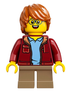 Child Boy (Dark Red Jackett, Dark Tan Short Legs)  - LEGO City / Ideas Minifigure (2019)