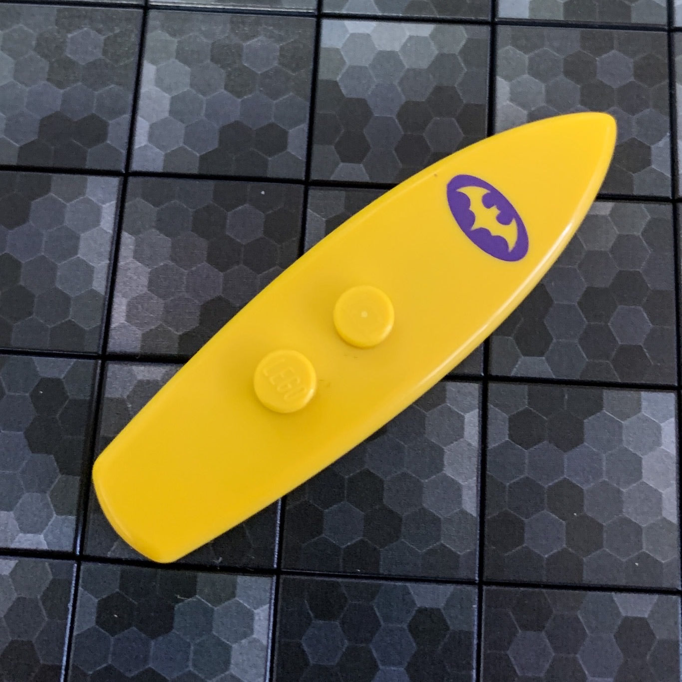 Surfboard (Yellow, Batman Logo) - Official LEGO® Minifigure Part