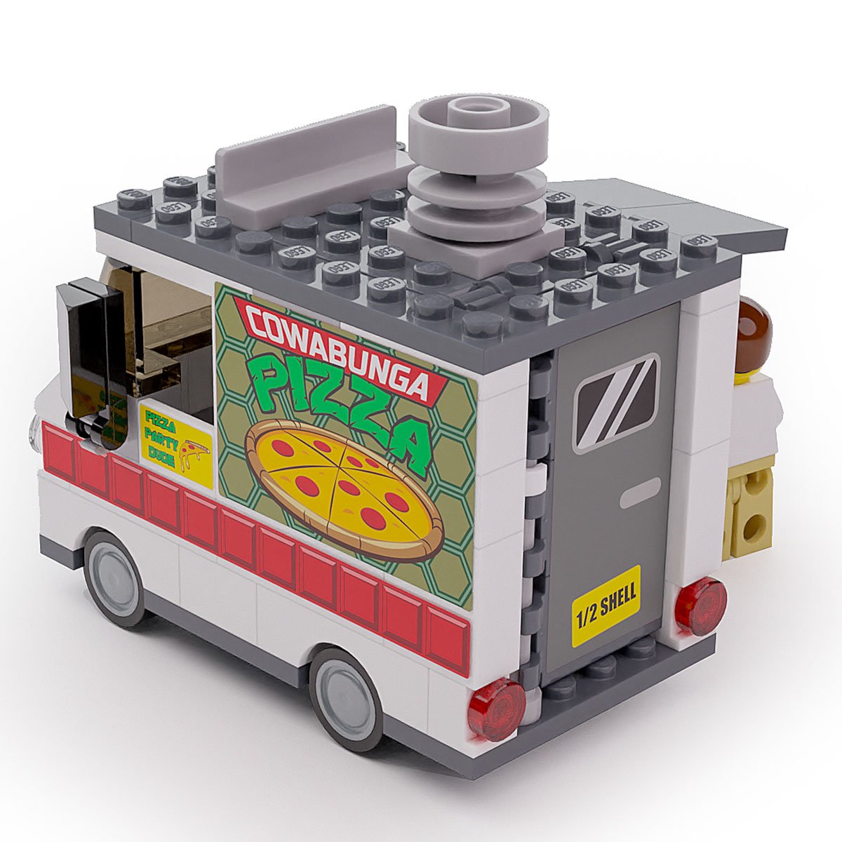 Cowabunga Pizza - B3 Customs® Food Truck w/ Minifigure