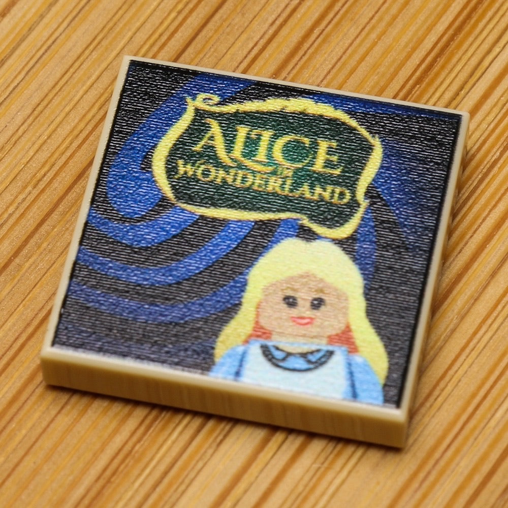 B3 Customs® Alice in Wonderland Book (2x2 Tile)