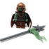 Troll Orc Warrior (Copper Helmet, Spear, Cape) - LEGO Troll Castle Minifigure (2009)