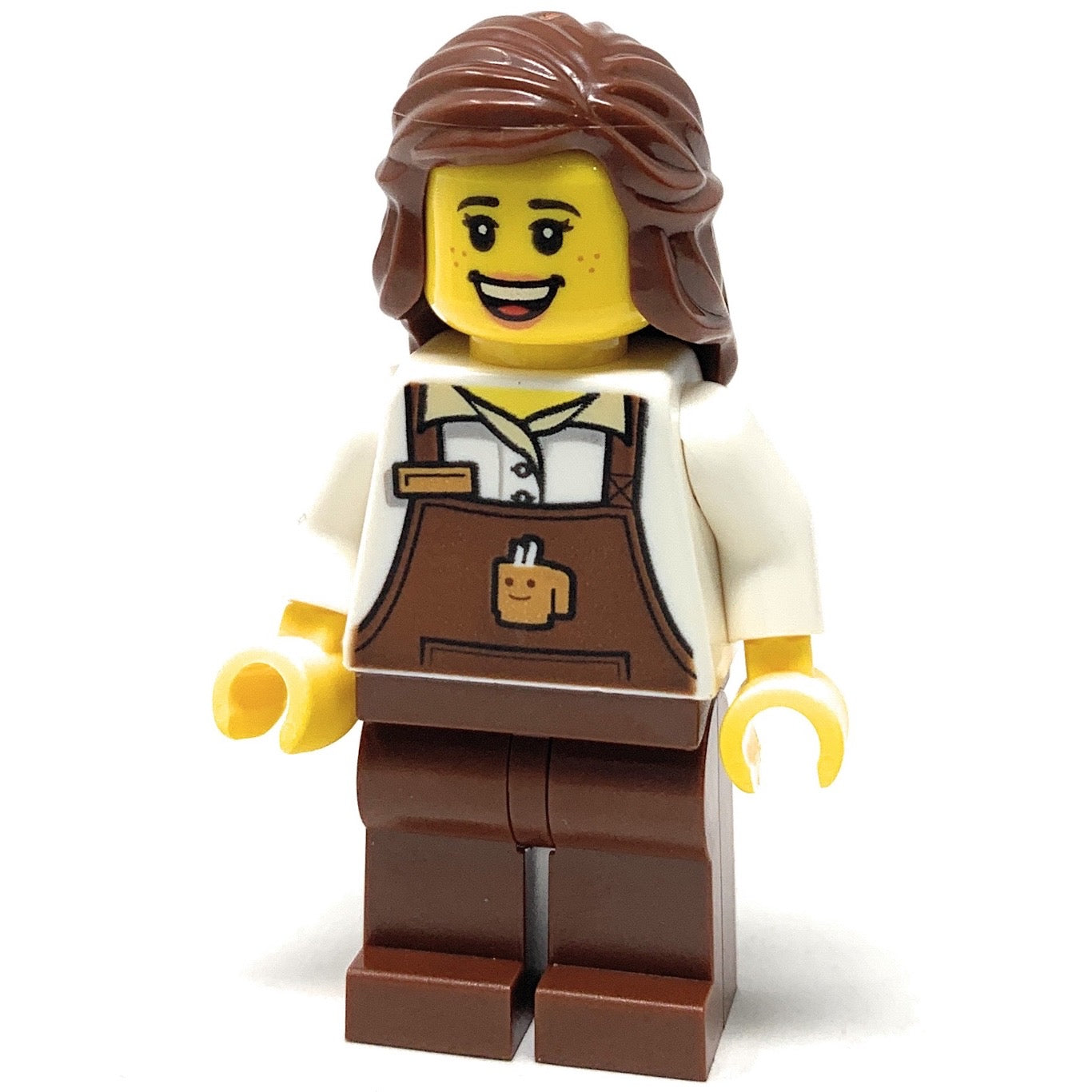 Barista (Brown Apron, Female) - LEGO City Minifigure (2020)