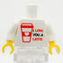 Printed "I Love You A Latte" Minifig Torso made using LEGO parts - B3 Customs