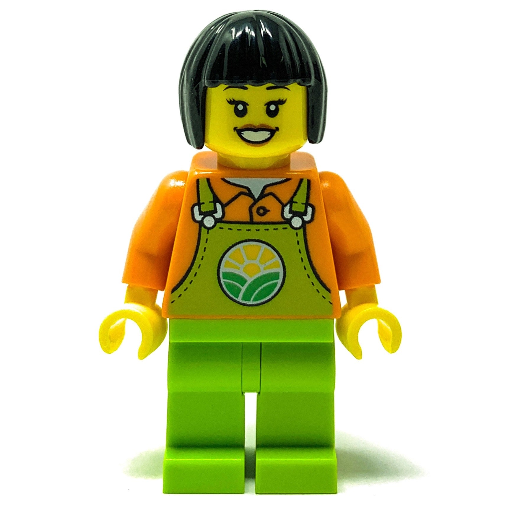 Farmer (Female, Lime Overalls) LEGO City Minifigure (2022)