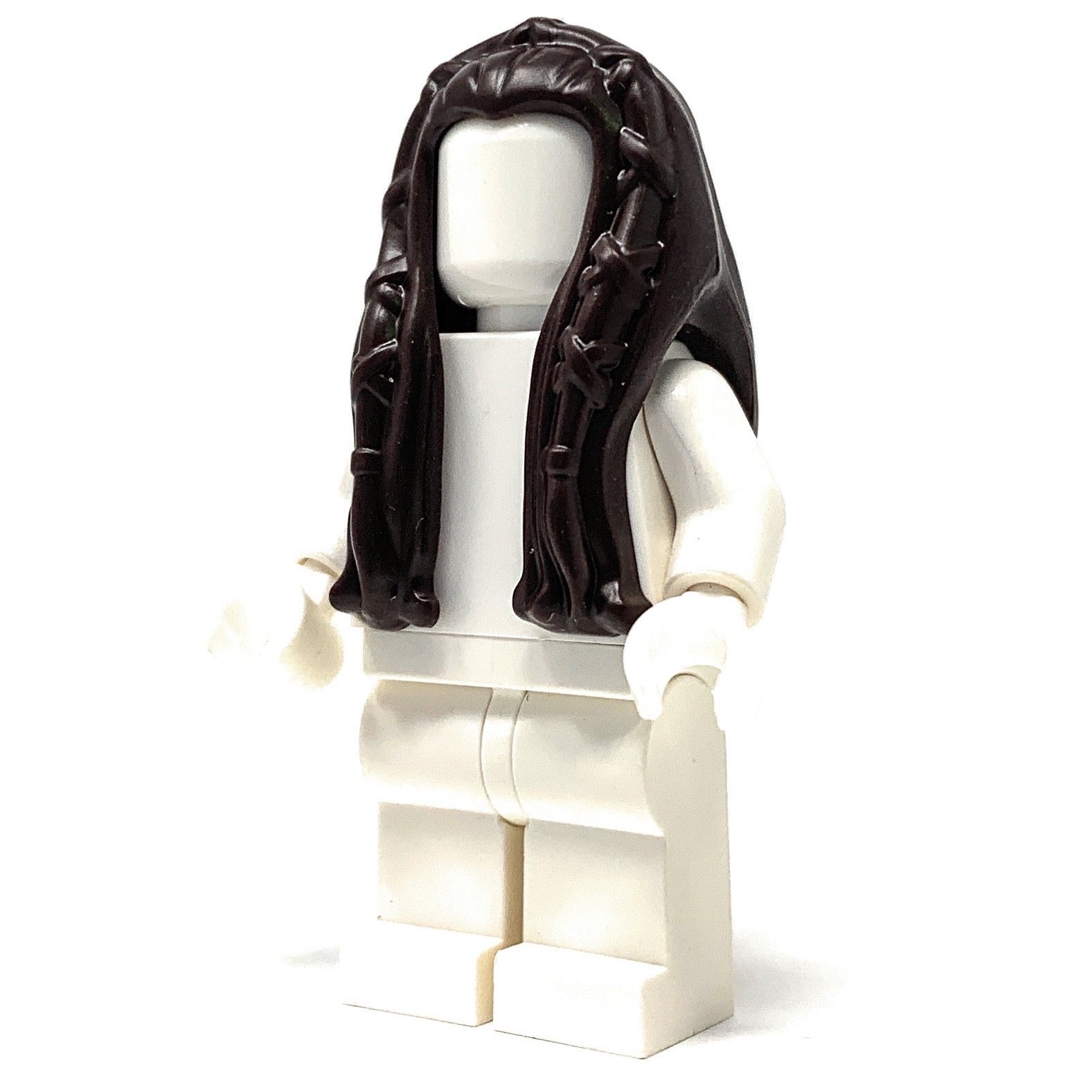 Hairpiece, Long Female Hair with Braided Front, Princess Leia - Official LEGO® Part