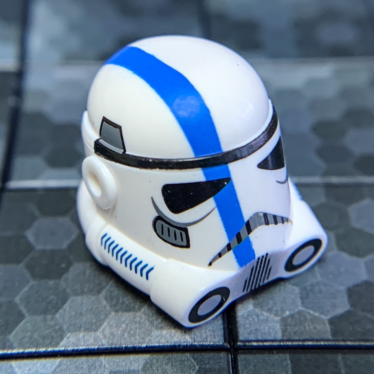 Blue Lieutenant Clone Trooper Helmet (Phase 3) - Clone Army Customs