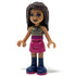 Andrea (Pink Skirt / Black Top with Gold Mesh) - LEGO Friends Minifigure (2020)