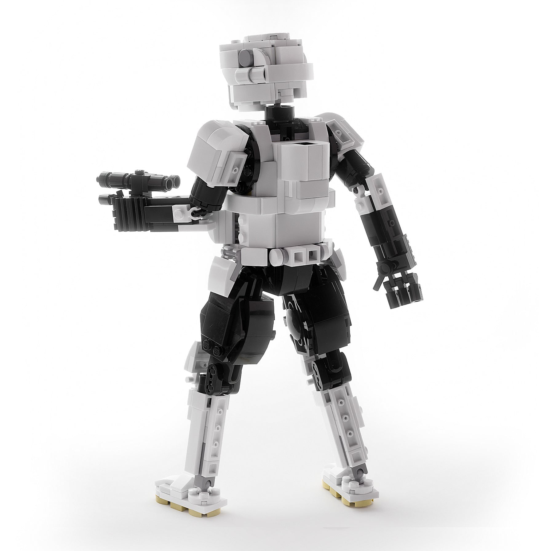 Scout Trooper 9” Buildable Figure MOC made using LEGO parts