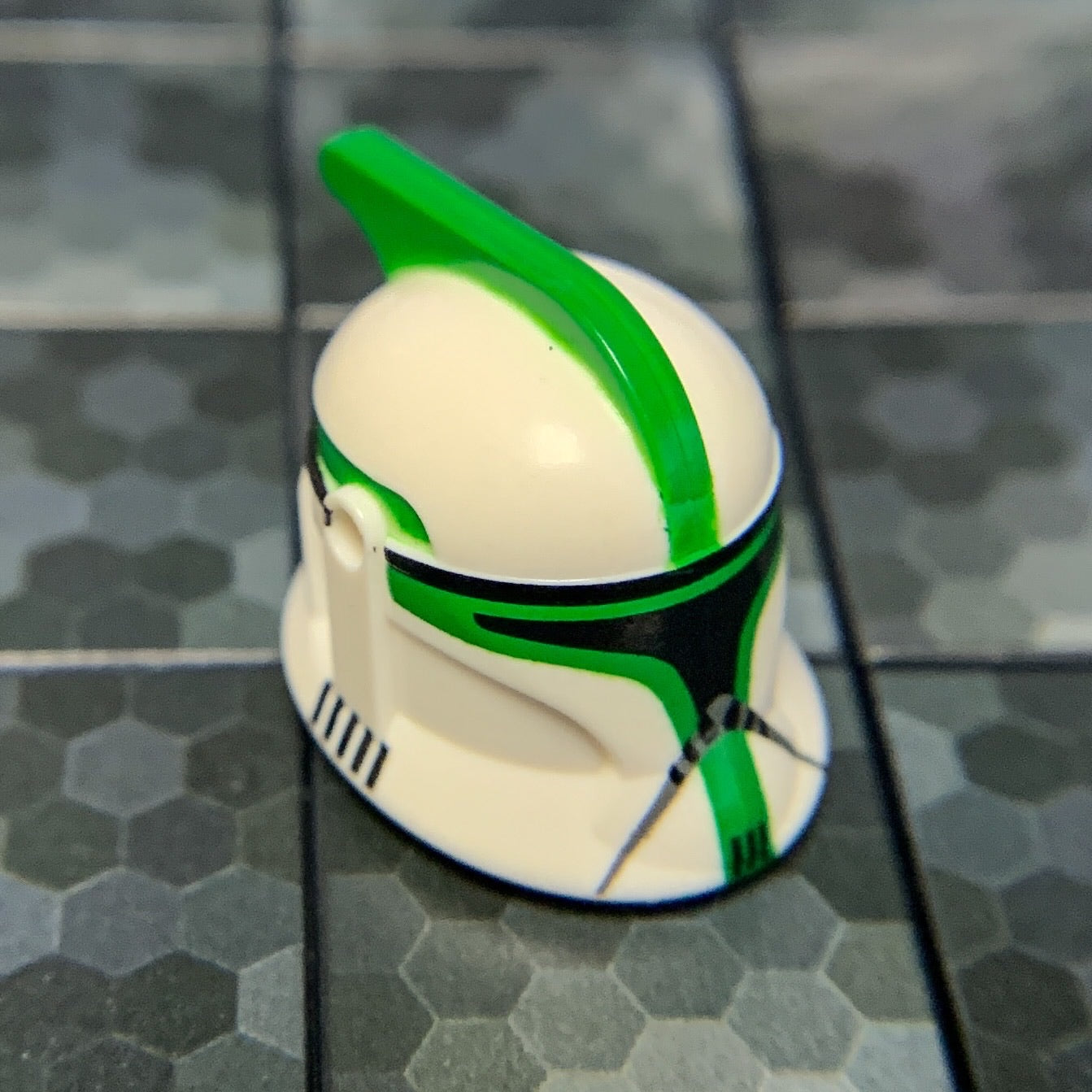Sergeant Clone Trooper Helmet (Phase 1, Green) - Clone Army Customs