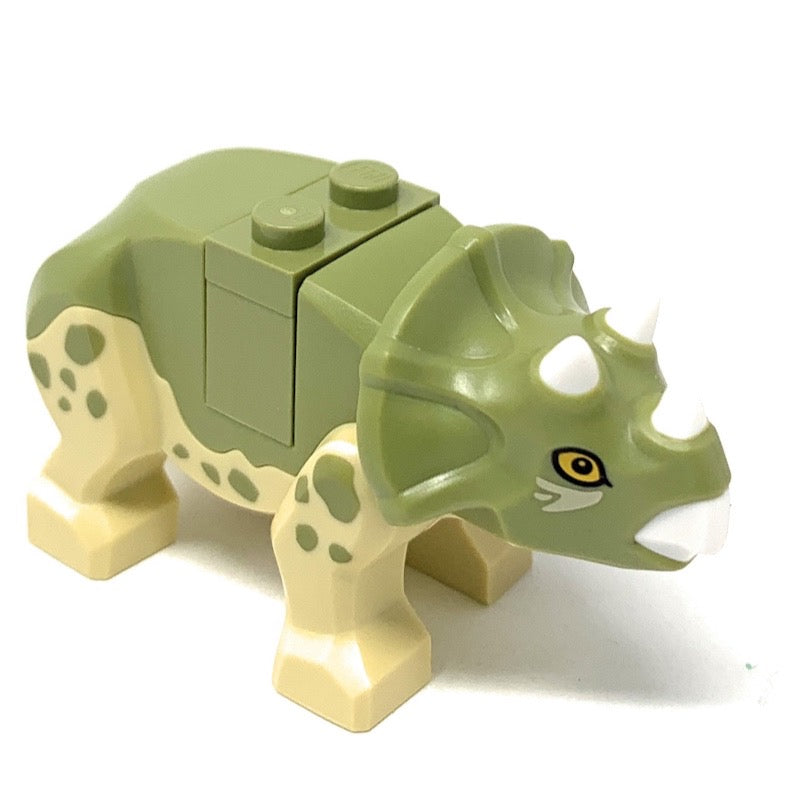 Triceratops (Olive Green) - LEGO Jurassic World Dinosaur Minifigure (2020)