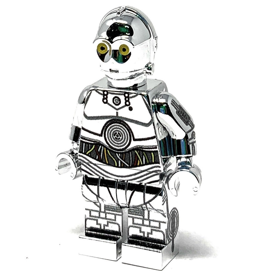 TC-14 Droid (Silver Chrome) - Custom LEGO Star Wars Minifigure