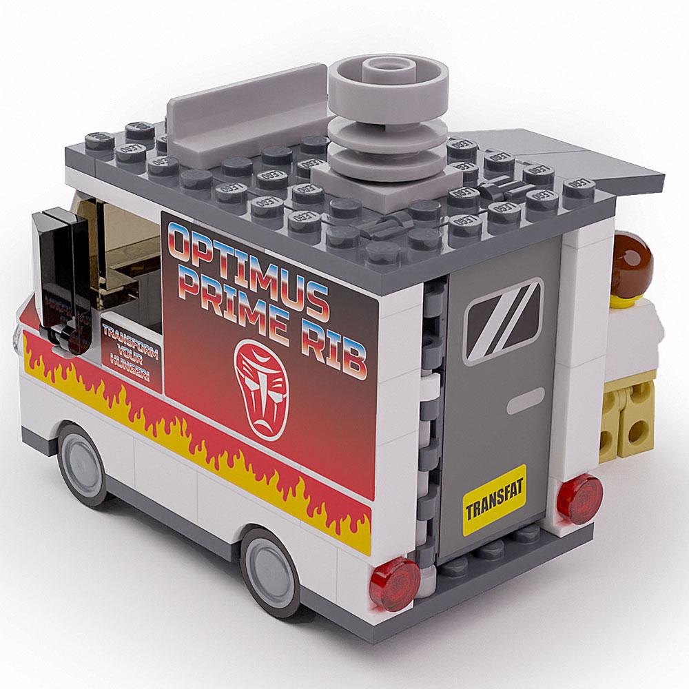 Optimus Prime Ribs - B3 Customs® Food Truck w/ Minifigure