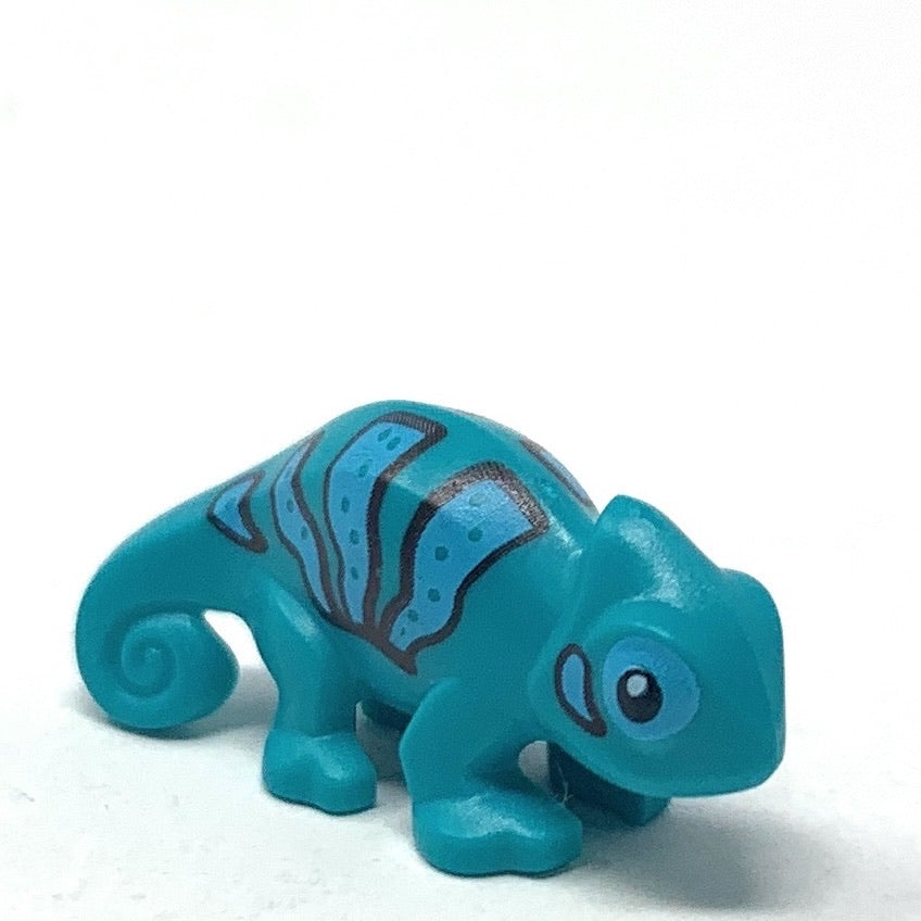 Chameleon (Dark Turqoise w/ Blue Stripes) - LEGO Minifigure (2020)