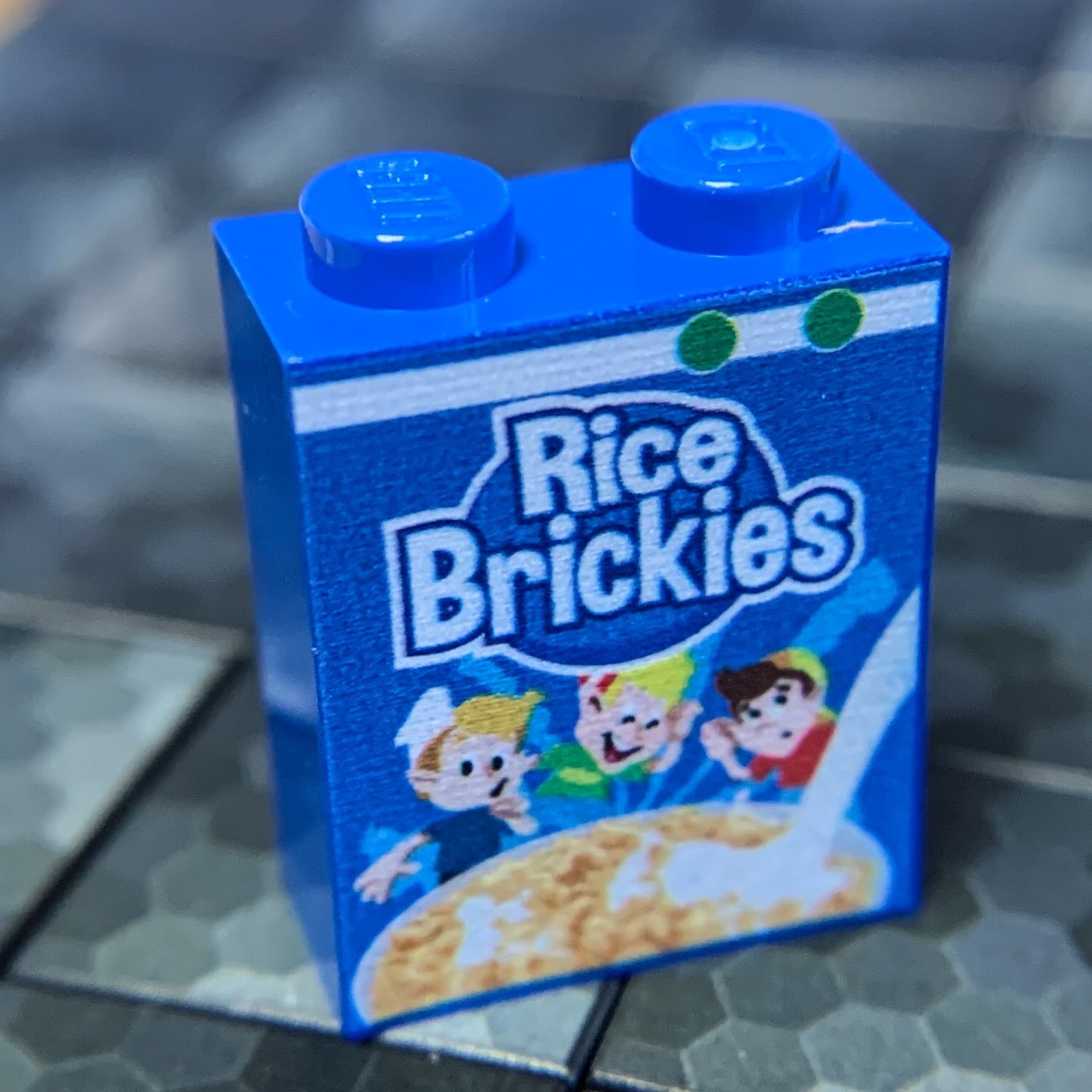 Rice Brickies Cereal - Custom Printed 1x2x2 Brick