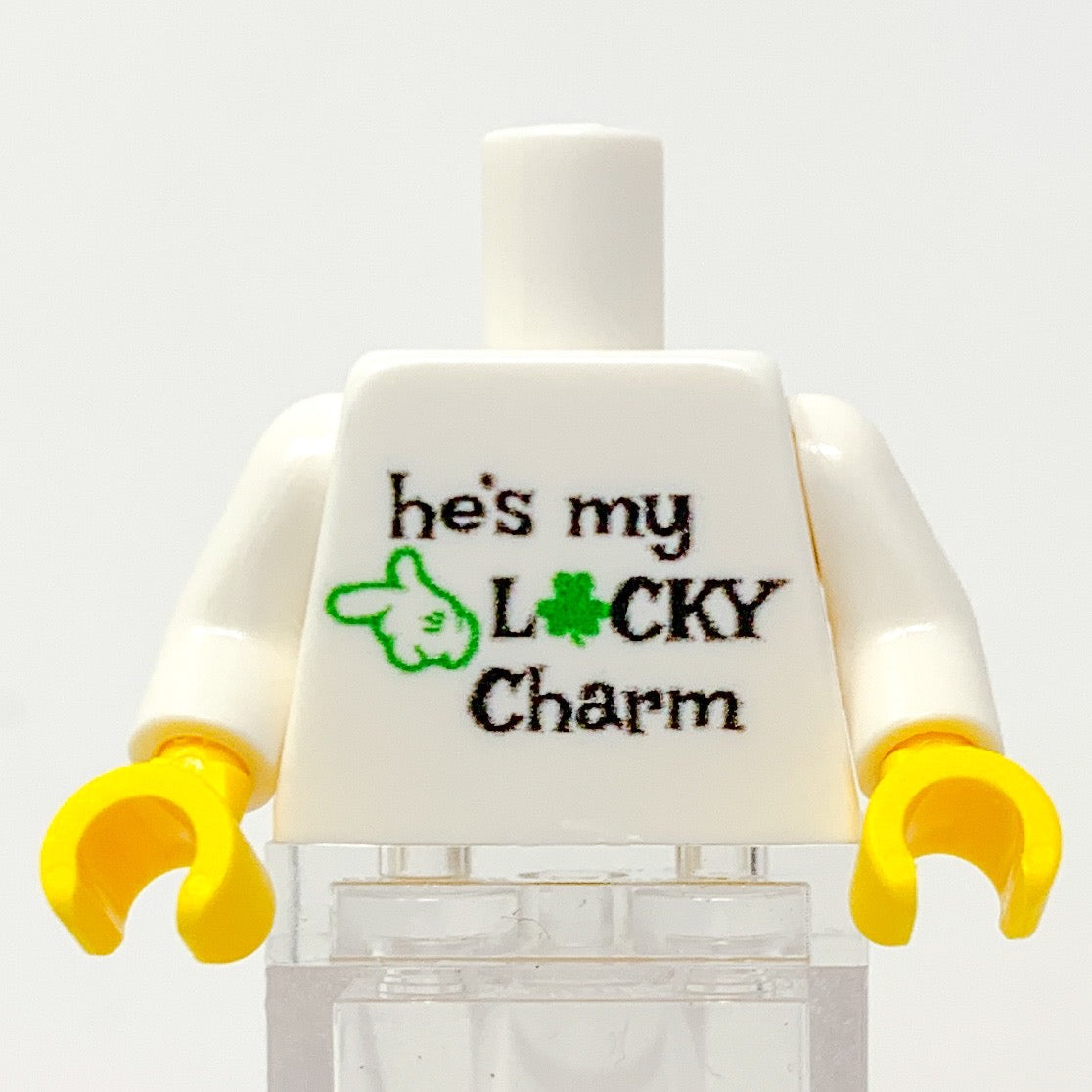B3 Customs® Printed He's My Lucky Charm St. Patrick's Day Minifig Torso