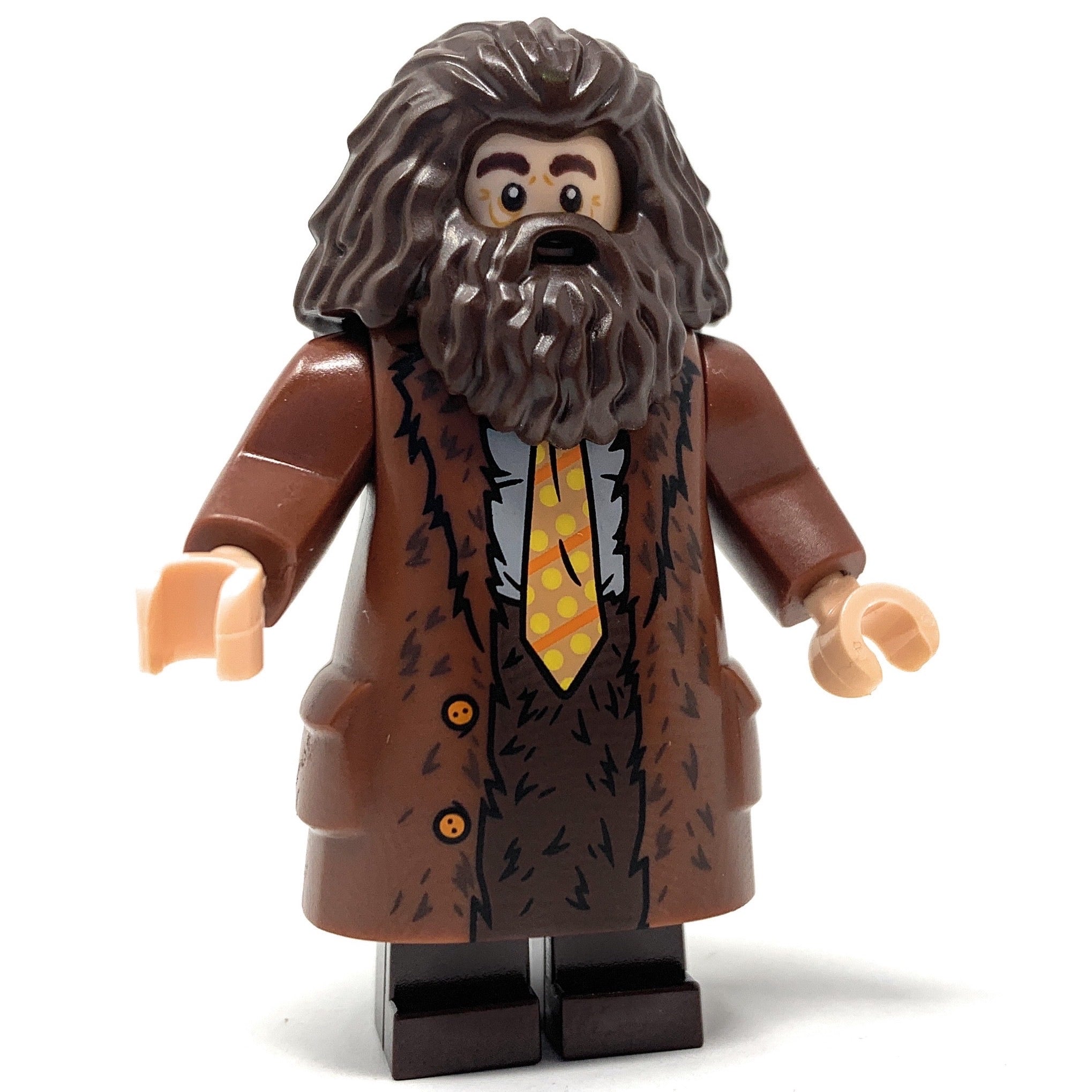 Rubeus Hagrid (Goblet of Fire, Coat w/ Yellow Tie) - LEGO Harry Potter Minifigure (2019)