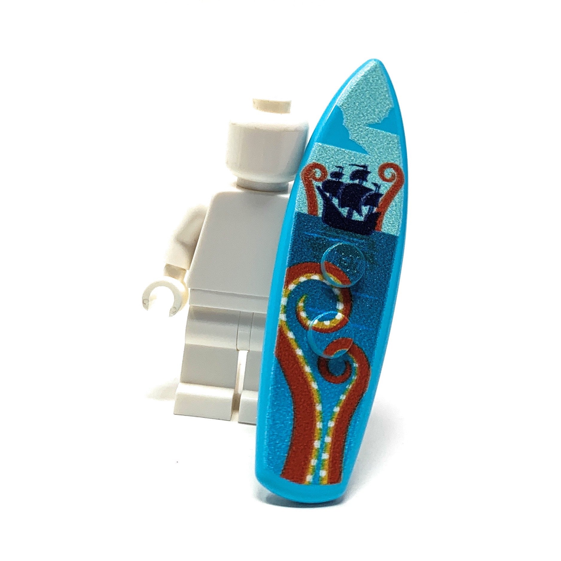 B3 Customs® Printed Kraken Surfboard made from LEGO® bricks
