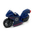 Motorcycle / Speed Bike (Dark Blue w/ Pink Decals) - Official LEGO® Part