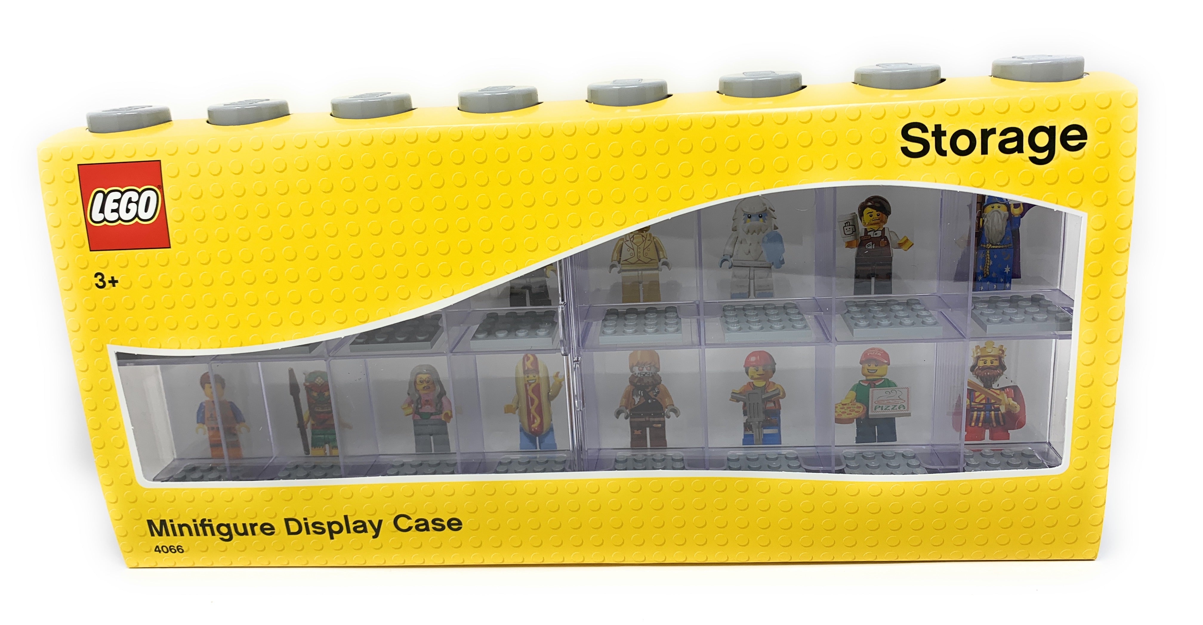 LEGO Gray 16-Piece Minifigure Display Case