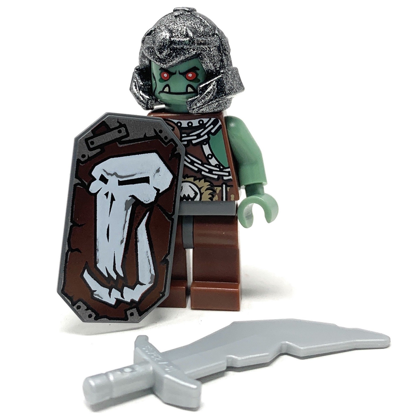 Troll Orc Warrior (Shield, Sword) - LEGO Troll Castle Minifigure (2009)