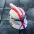 Commander Deviss Clone Trooper Helmet (Phase 1, Red) - Clone Army Customs