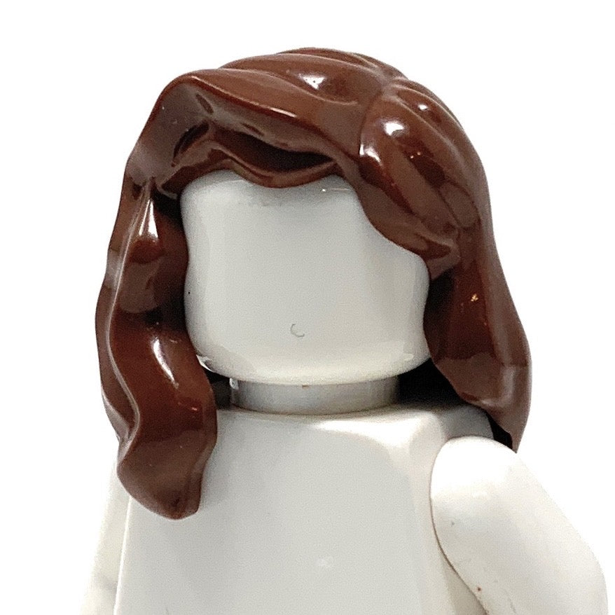 Hairpiece, Female Mid-Length with Part over Right Shoulder - Official LEGO® Part