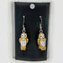 B3 Customs® Tan Owl Earrings made from LEGO Bricks