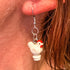 B3 Customs Chicken Earrings made from LEGO Bricks