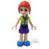 Mia (Dark Purple Shorts, Lime Jacket Top, Red Hair) - LEGO Friends Minifigure (2020)