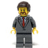 Businessman (Grey Suit w/ Red Tie, Male) - LEGO City Minifigure (2018)