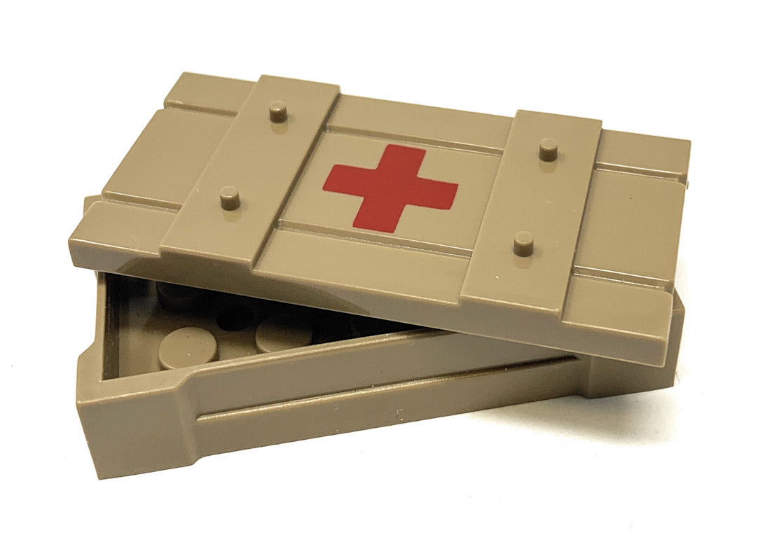 Medic Crate (Dark Tan) - BrickForge Part