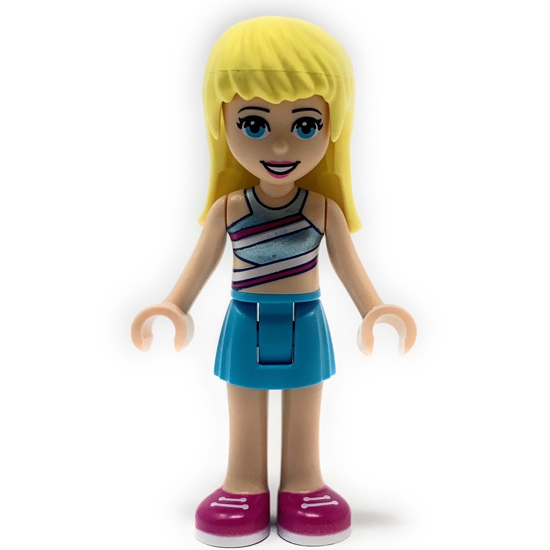 Stephanie (Azure Skirt, Striped Top) - LEGO Friends Minifigure (2019)