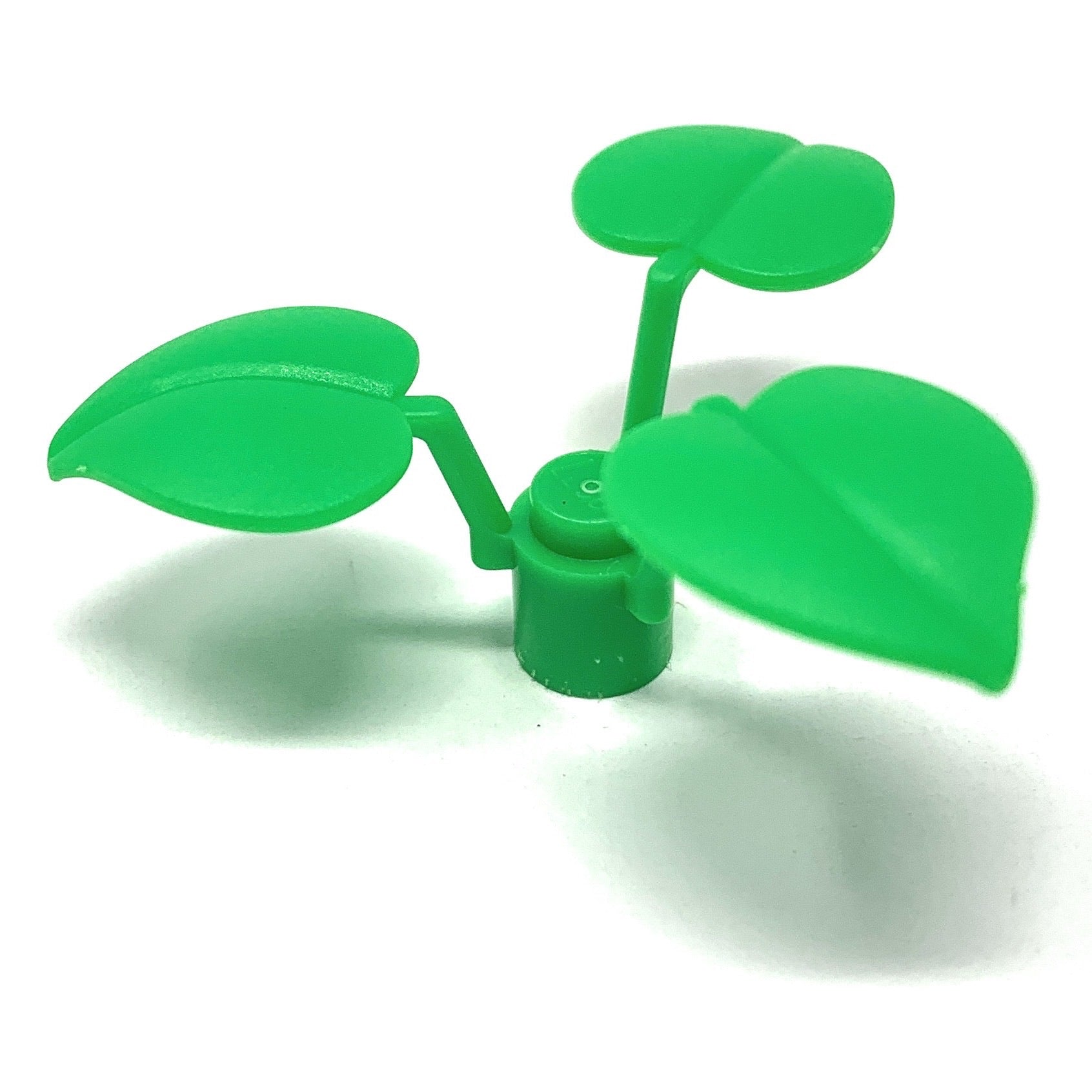 Plant, Flower Stem 1 x 1 x 2/3 with 3 Large Leaves - Official LEGO® Part