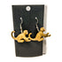 B3 Customs® Tan Monkey Earrings made from LEGO Bricks