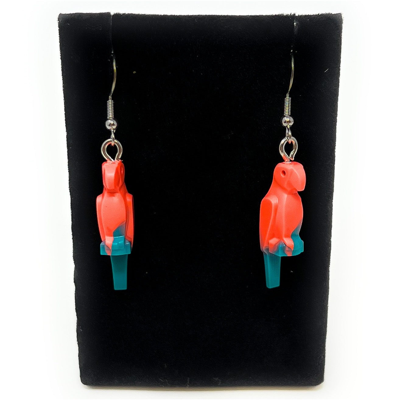 B3 Customs® Parrot Earrings made from LEGO Bricks