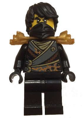 Cole w/ Shoulder Armor (Rebooted) - LEGO Ninjago Minifigure (2015)