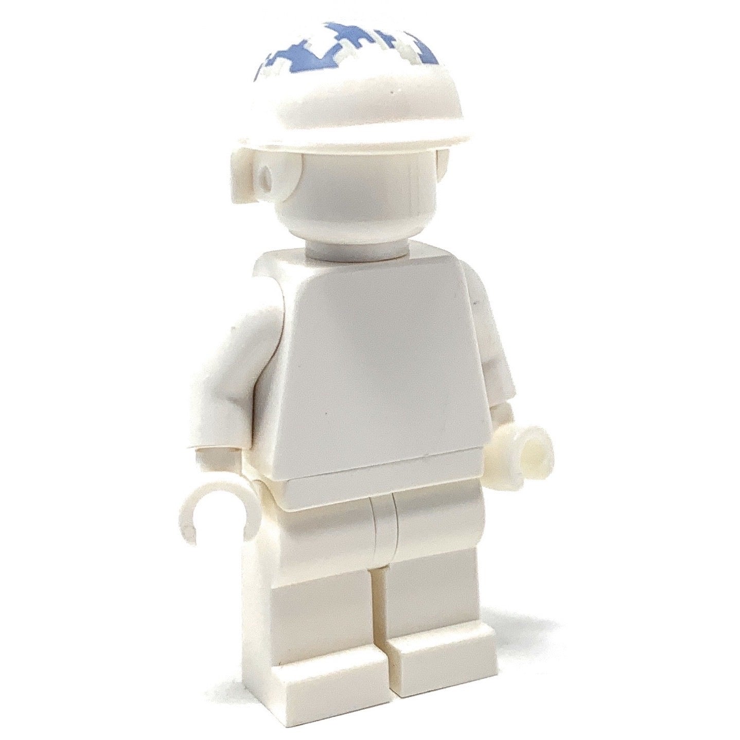 Arctic White Camouflage Tactical Helmet - BrickForge Part for LEGO Minifigures