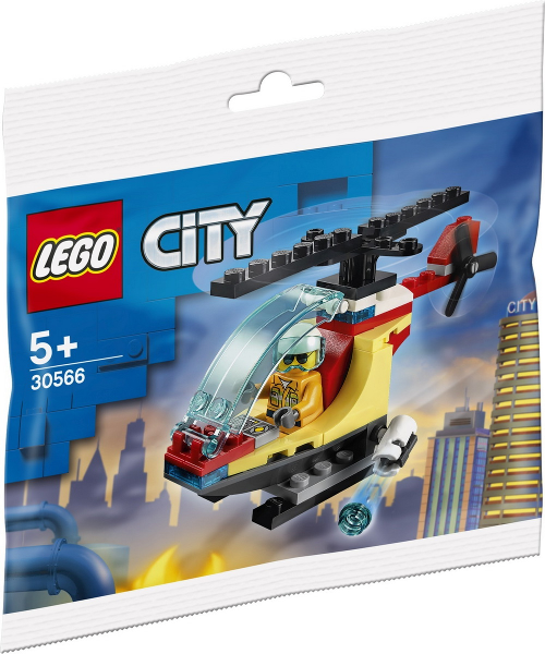 Fire Helicopter - LEGO City Polybag Set (30566)