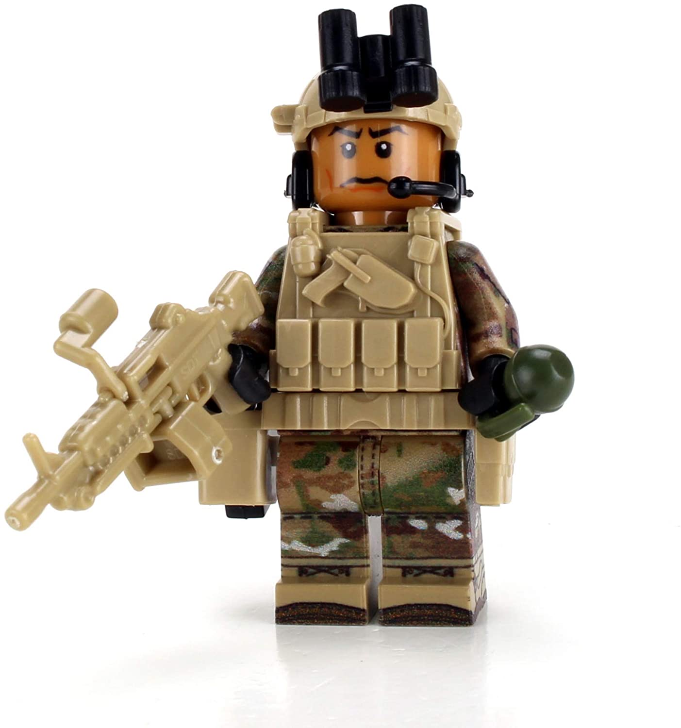 US Army African American Gunner OCP - Custom LEGO Military Minifigure
