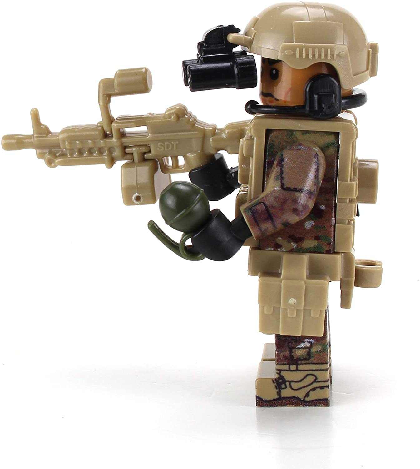 US Army African American Gunner OCP - Custom LEGO Military Minifigure