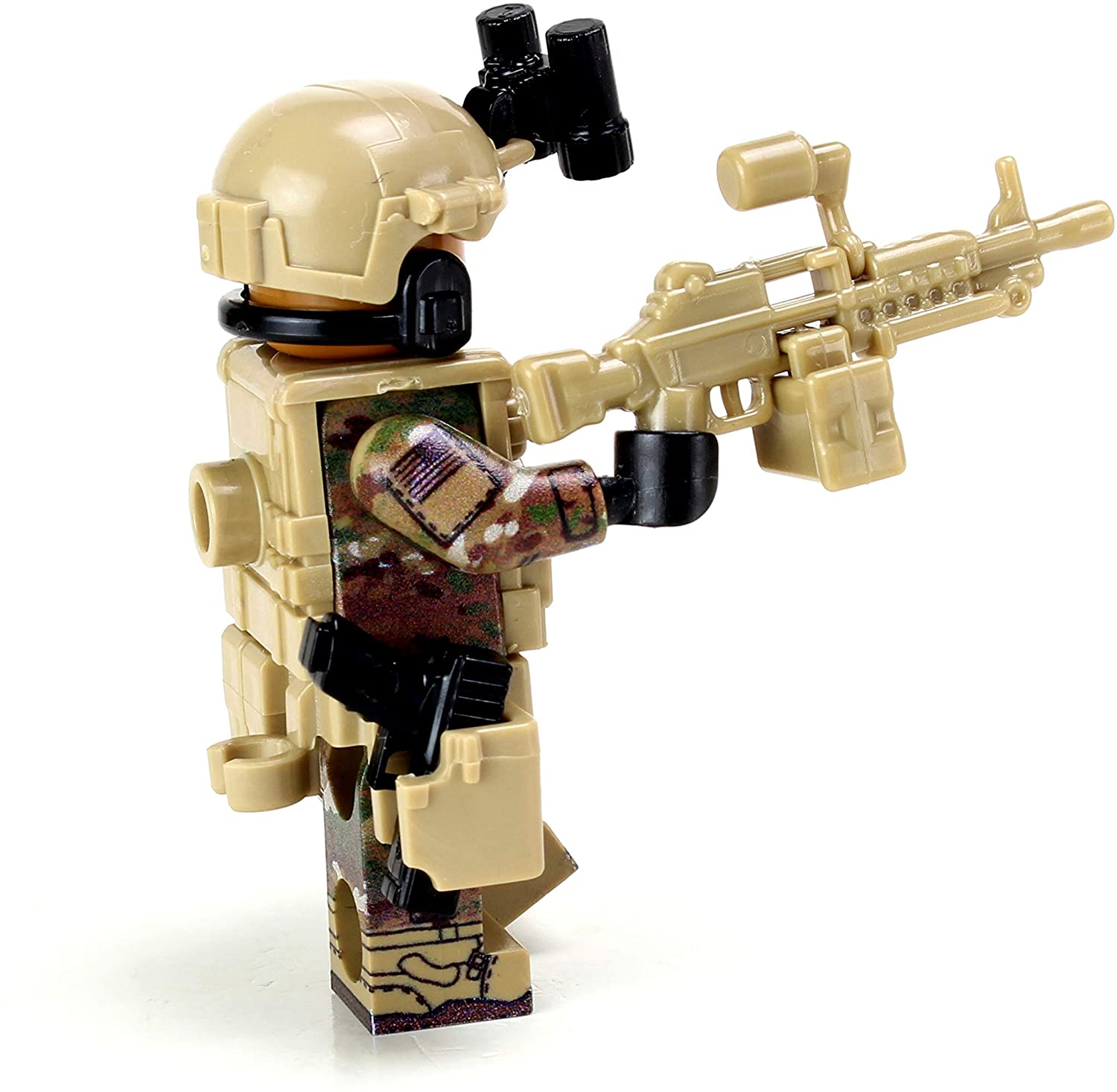 US Army African American Gunner OCP - Custom LEGO Military Minifigure