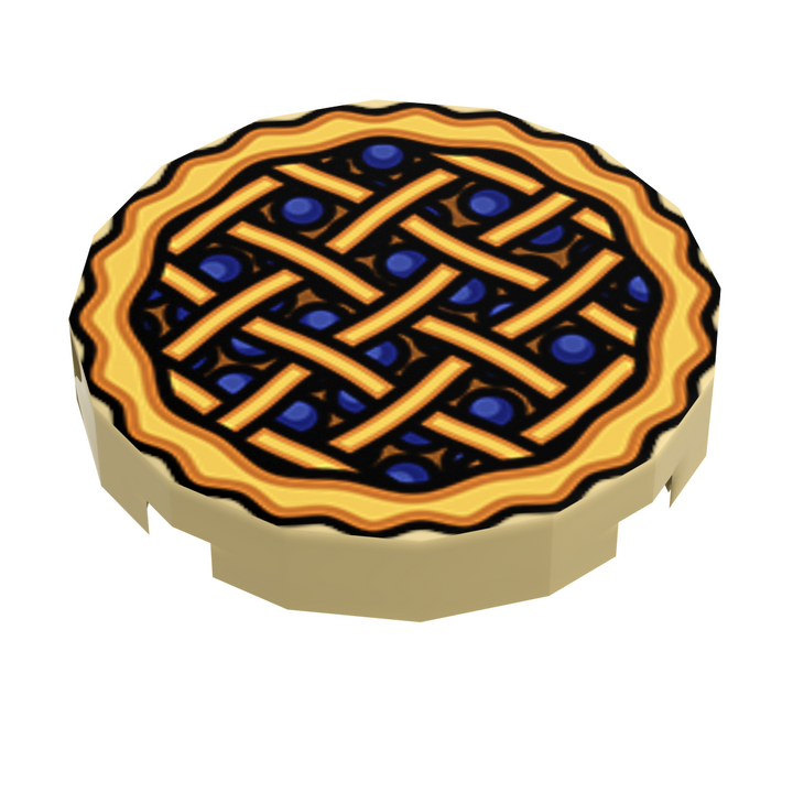 B3 Customs® Blueberry Pie (2x2 Tile) made using LEGO bricks – The Brick ...