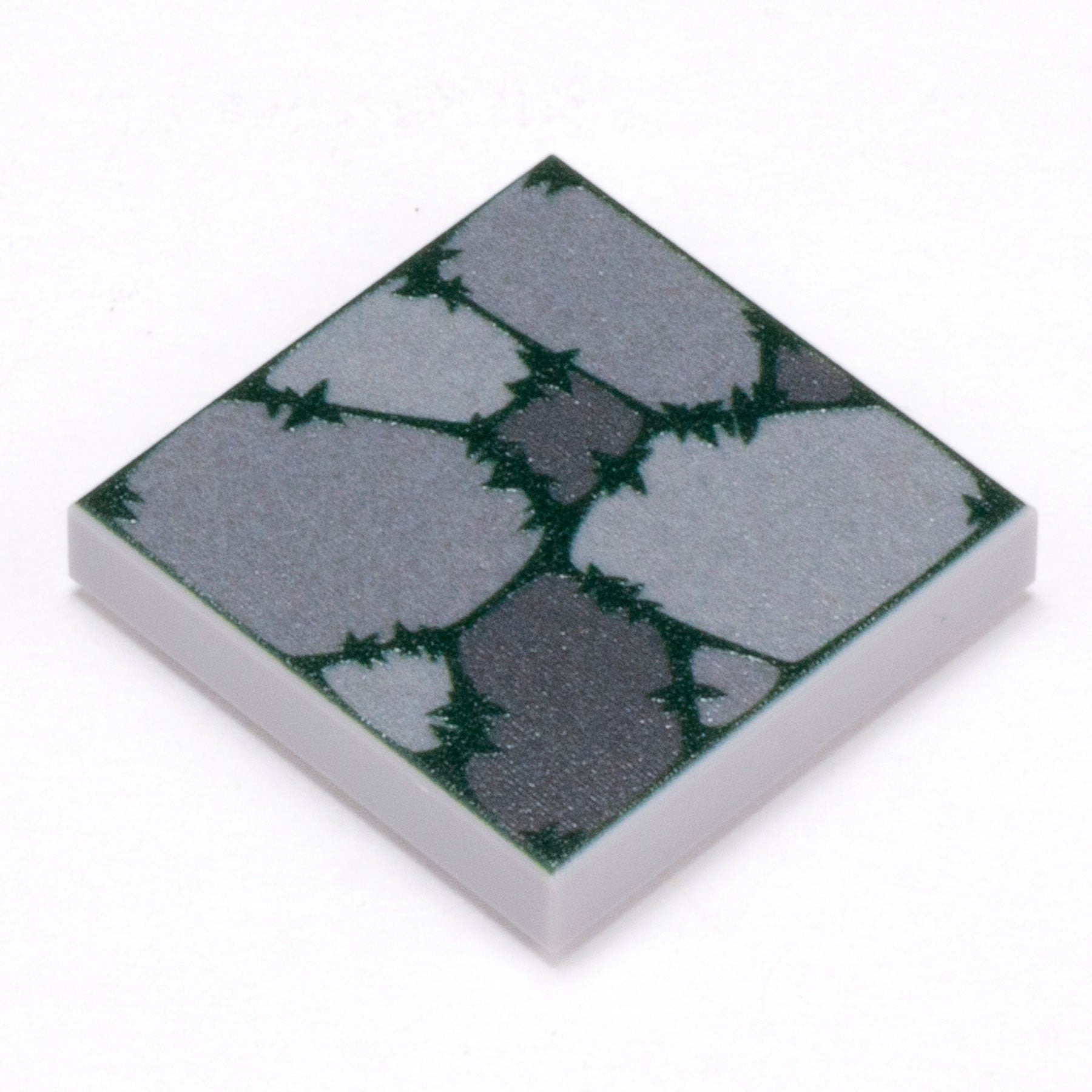 Cobblestone Flooring (Plant Overgrowth) - Custom Printed 2x2 Tile