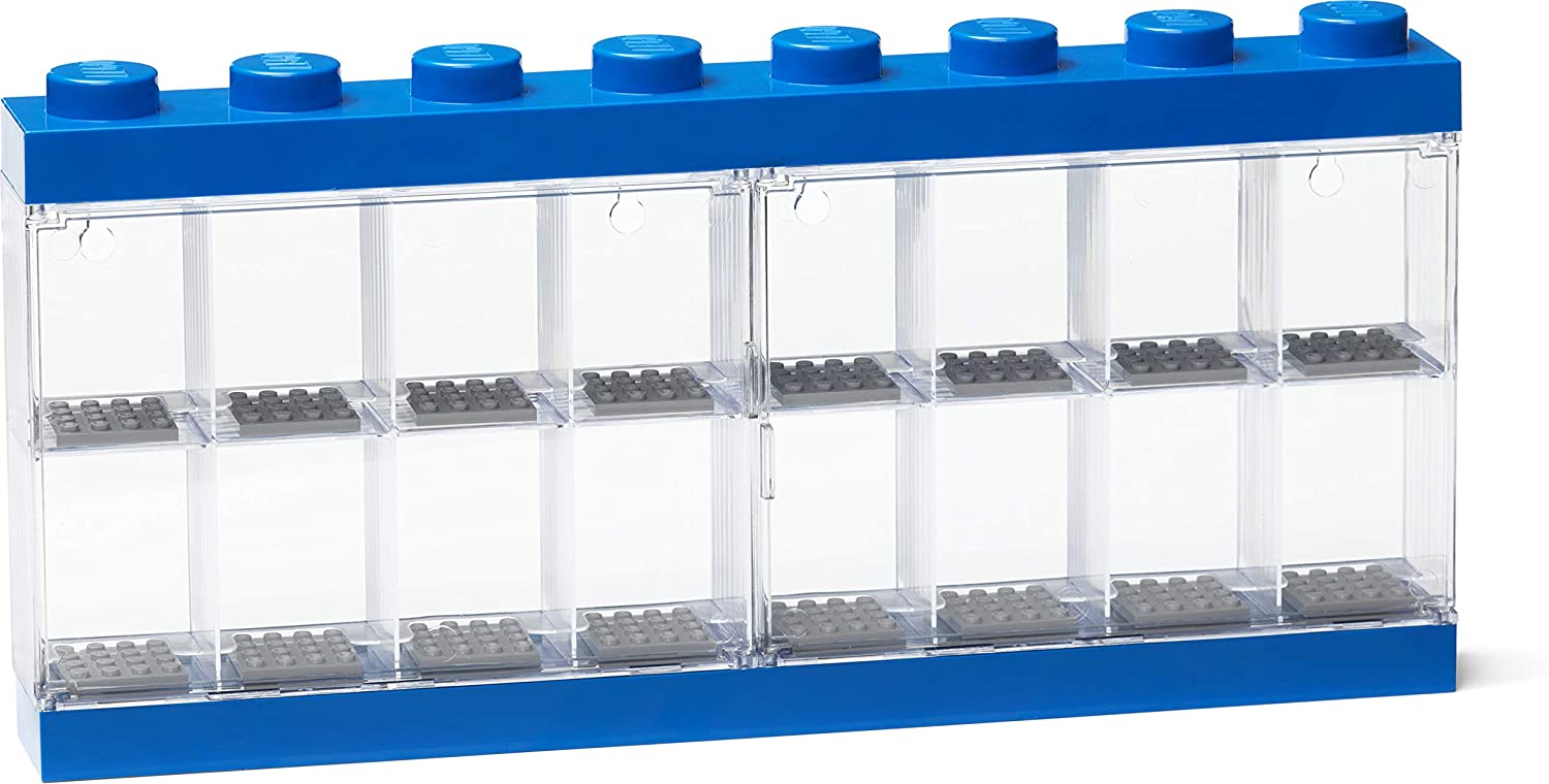 LEGO Blue 16-Minifigure Display Case