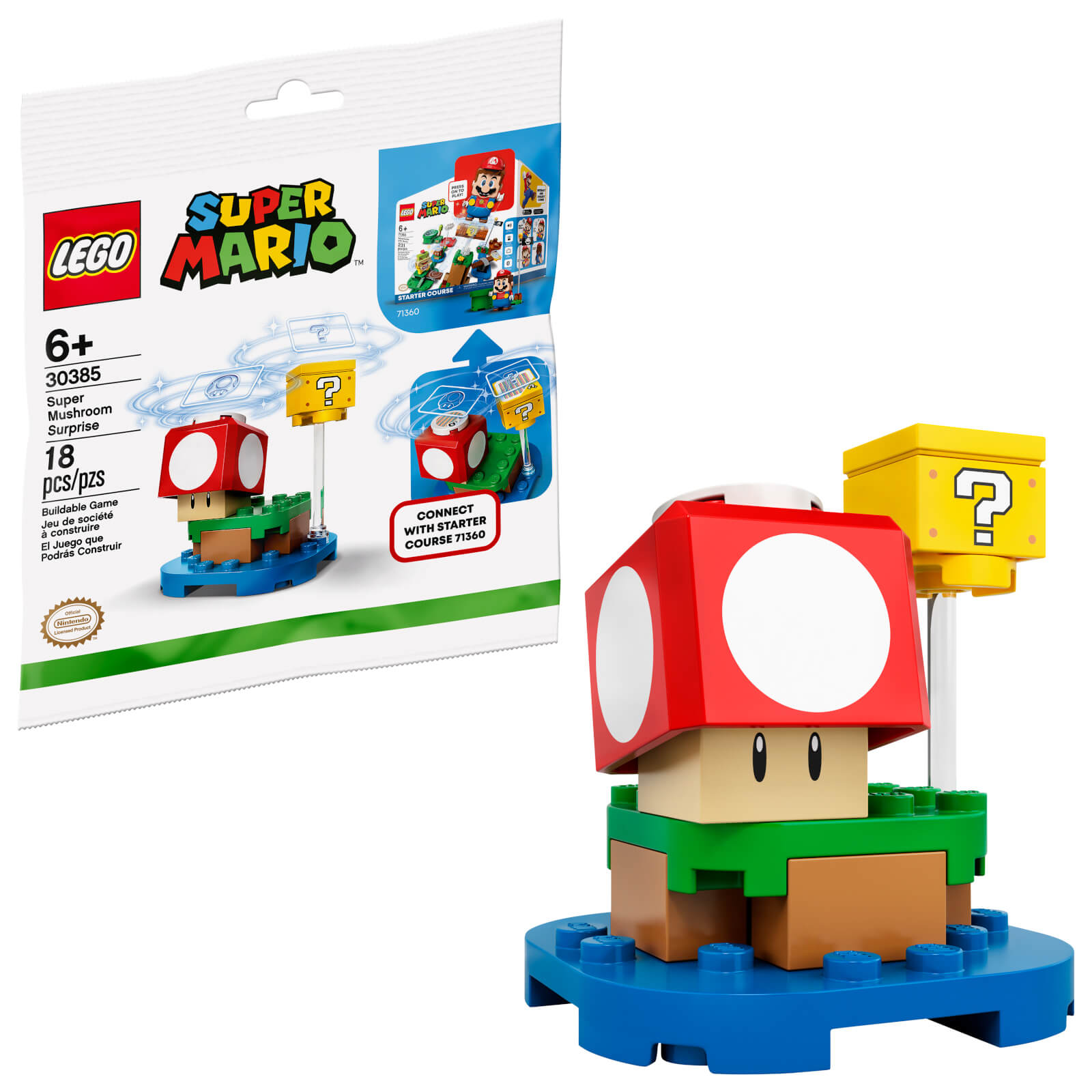Super Mushroom Surprise - LEGO Super Mario Polybag Set (30385)