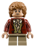 Bilbo Baggins (Hobbit, Dark Red Coat) - LEGO Lord of the Rings / Hobbit Minifigure (2012)