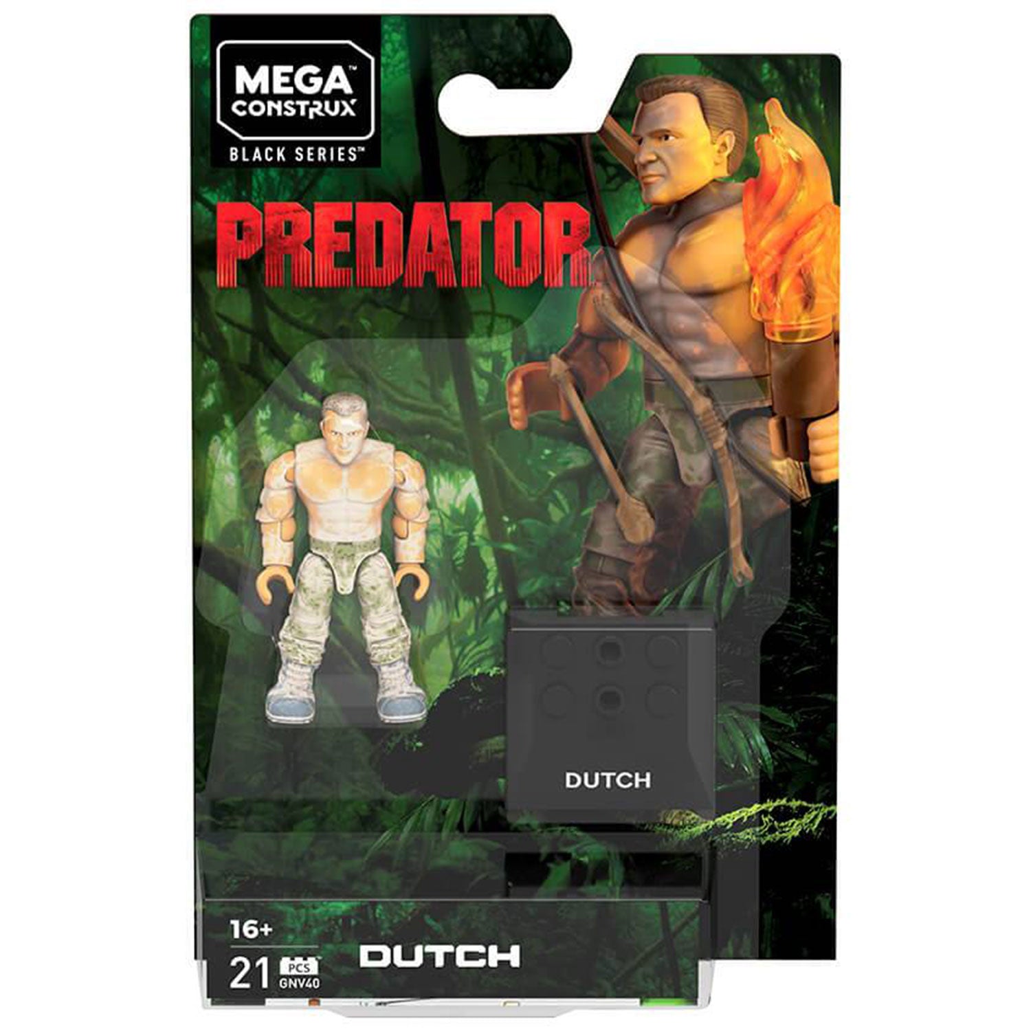 Dutch - Mega Construx Predator Black Series Figure Pack [RETIRED]