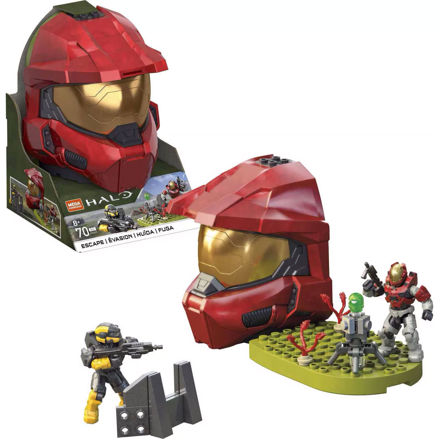 Escape (Red Spartan Helmet) - HALO Mega Construx Set (GYG57)