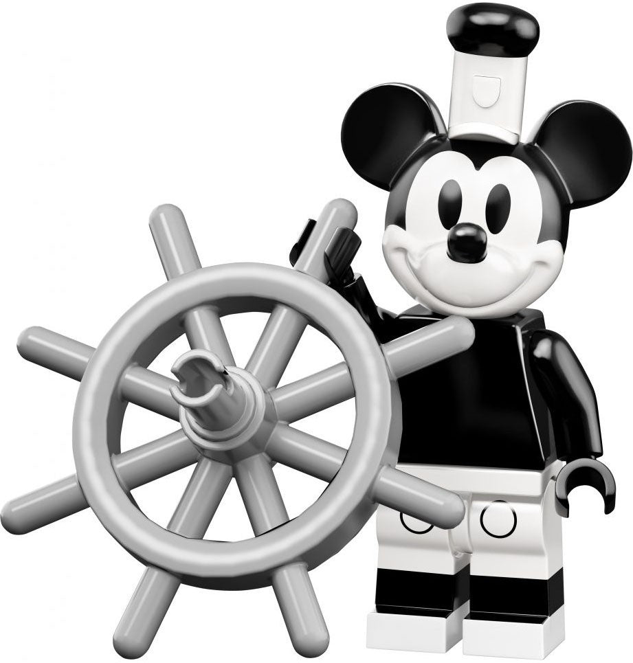 Mickey Mouse, Steamboat Willie (Vintage) - LEGO Disney Collectible Minifigure (Series 2)